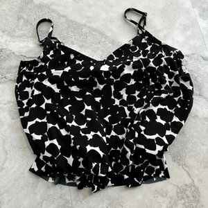 Aqua Green‎ Brand Womens Tankini Swim Bikini Top Black Size Medium M